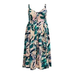 Torrid dress size 4 Midi Challis Button-Front Dress